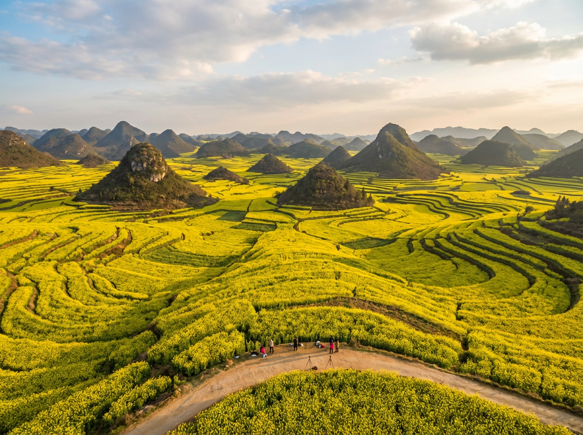 루오핑 유채꽃 투어